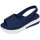 thumbnail image 3 of Sandalias de verano para mujer, cómodas, con punta abierta, con correa en el tobillo, zapatos casuales de playa, poco profundos Wmkox8yii  shjk404, 3 of 4