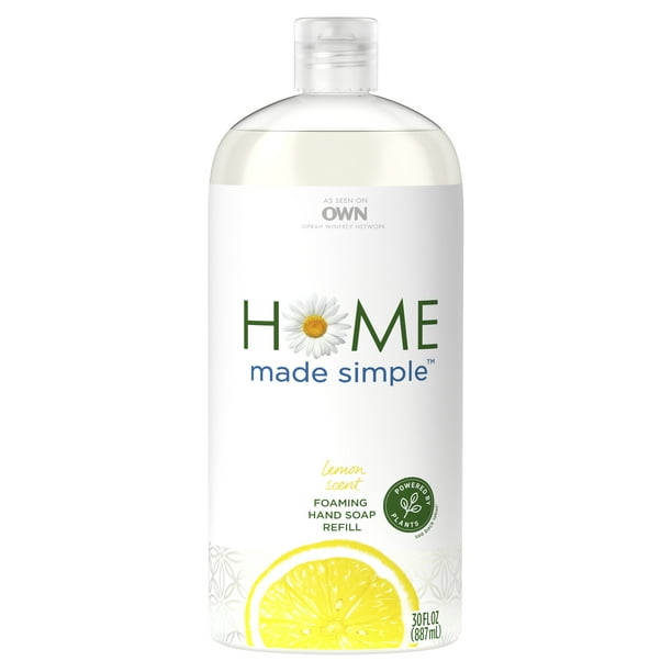 Home Made Simple Foaming Hand Soap Refill Lemon Scent 30 Fl Oz Walmart Com Walmart Com