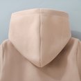 thumbnail image 5 of OJSFQUFP Boys' Hooded Single Breasted Solid Color Elegant Coat Versatile Wool Trench Coat for Toddlers and Preschoolers, 5 of 7