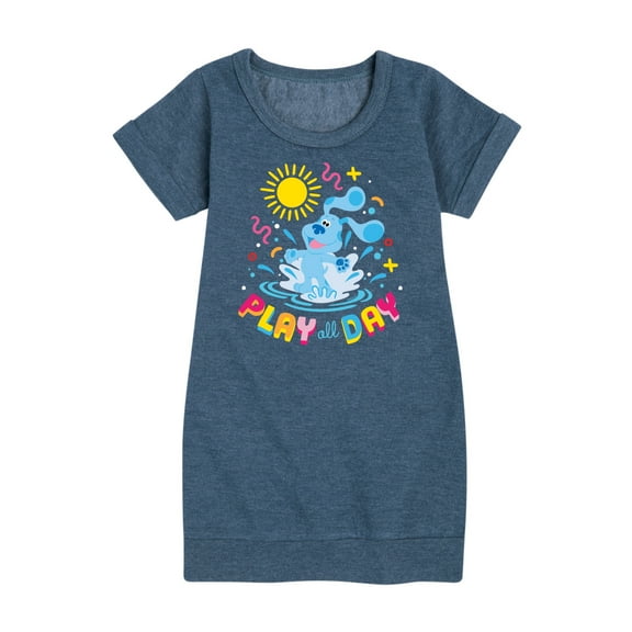 Blue's Clues & You! - Play Day - Summer Fun - Toddler & Youth Girls Fleece Dress