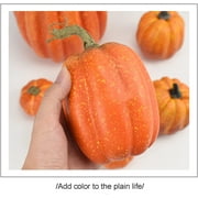7Pcs Fake Pumpkins Artificial Plastic Pumpkins Decorations Foam Pumpkins for Fall Halloween Home Decor (Blue, One Size)