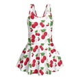 thumbnail image 6 of DISNIMO Cherry Print Girl Swimsuit One-Piece Bathing Suit Skirted Sleeveless Breathable Swim Dress Quick Dry Bathing Suit for Kids 3-13Y, 6 of 8