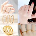 thumbnail image 3 of Anillo de acero de titanio esmerilado de estilo europeo y americano de moda para mujer, anillo de pareja de moda de estilo coreano, joyería de mano para hombre, 3 of 6