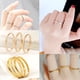 thumbnail image 3 of Anillo de acero de titanio esmerilado de estilo europeo y americano de moda para mujer, anillo de pareja de moda de estilo coreano, joyería de mano para hombre, 3 of 6