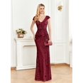 thumbnail image 1 of Lucyinlove elegante vestido de noche champán para mujer largo 2025 sirena de lujo Formal lentejuelas graduación boda fiesta cóctel vestidos, 1 of 5
