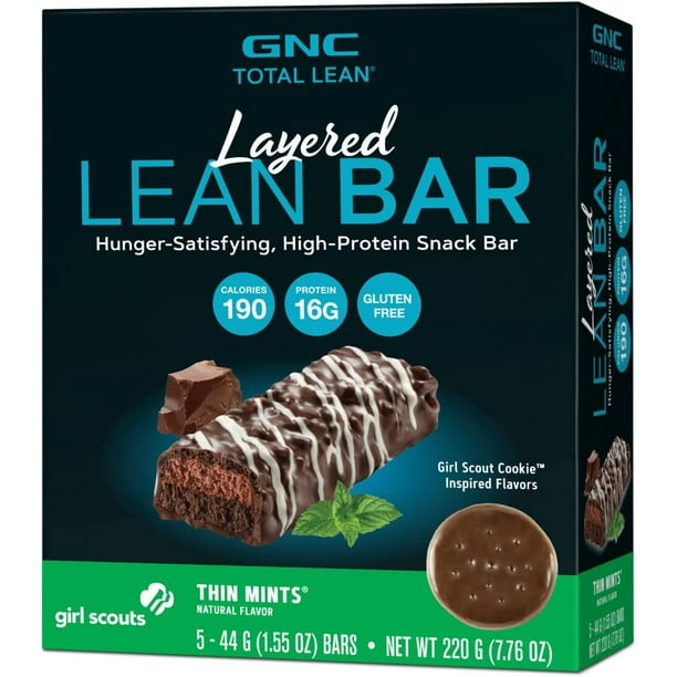 GNC Total Lean Layered Lean Bar Hunger Satisfying, High Protein Snack