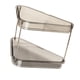 thumbnail image 3 of Organizador de maquillaje de esquina de 2 niveles para cocina Gris transparente, 3 of 9