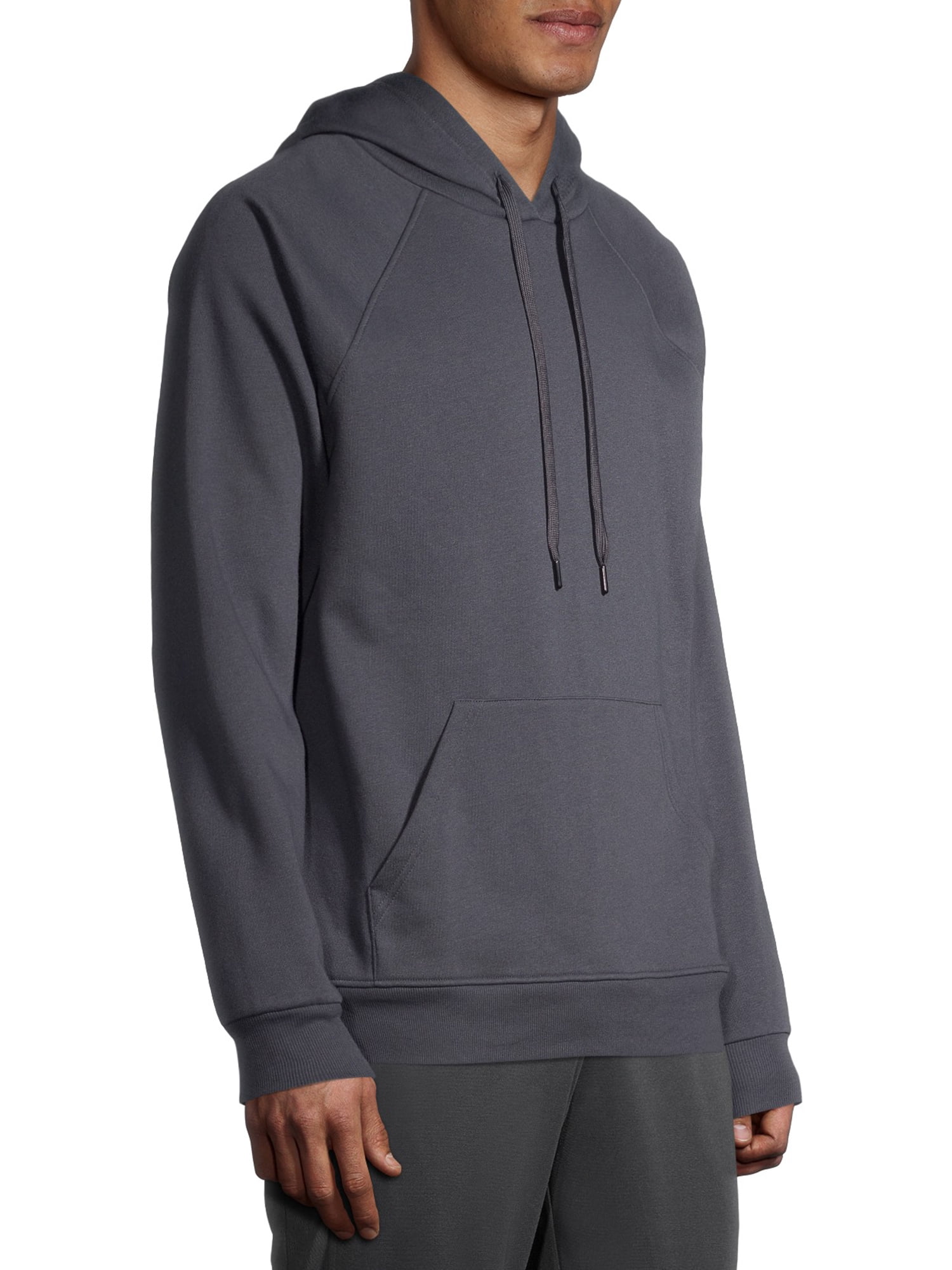Athletic Works Men's Fleece Raglan Hoodie Sweatshirt, up to Size 2XL