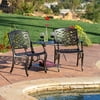 Christopher Knight Home Sarasota Bronze Cast Aluminum Outdoor Adjoining Chair by