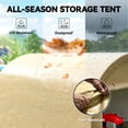 thumbnail image 4 of Outsunny Remise de Rangement Extérieure 10'x10 Pieds, Remise Portable Robuste et Imperméable, 4 of 10