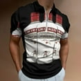 thumbnail image 2 of Smirnoff Vodka Alcohol Glass Bottle Men Zipper T-shirt Summer Casual Short Sleeve T-shirt Top, 2 of 7