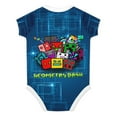thumbnail image 2 of Geometry Dash Baby Boy Girl Short Sleeve Romper Clothing Set Print Cartoon Baby Summer One Piece Jumpsuit, 2 of 8