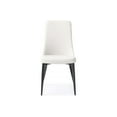 thumbnail image 3 of Homeroots Kitchen & Dining White Faux Leather Metal Dining Chair 370666-White, 3 of 3