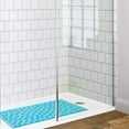thumbnail image 5 of Semfri Non-Slip Bath Tub Shower Mat 16x31.5 inch Soft Rubber Bathroom Bathmat with Strong Suction Cups Comfort on Feet Blue, 5 of 5