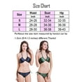 thumbnail image 3 of Womens Triangle Bathing Suits Set Halter Two Piece Swimsuits Tie Side Swim Bottoms Bikini Set, 3 of 6