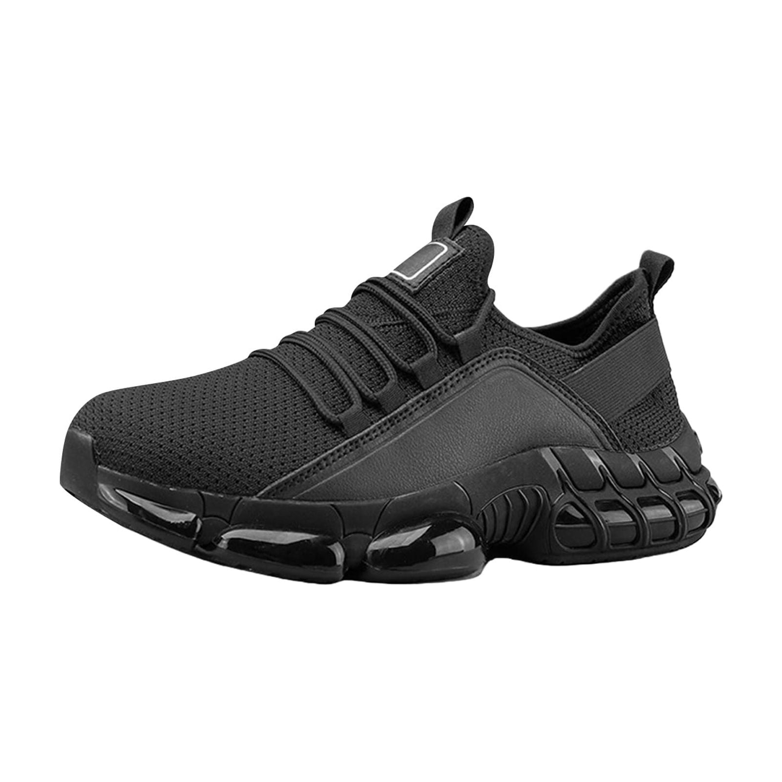 YOUYEDIAN Orthopedic Shoes for Women Arch Support Sneakers Breathable Non Slip Slip on Volleyball Shoes Mesh Stretch Comfort 2026 New Foam Shoes (Black)