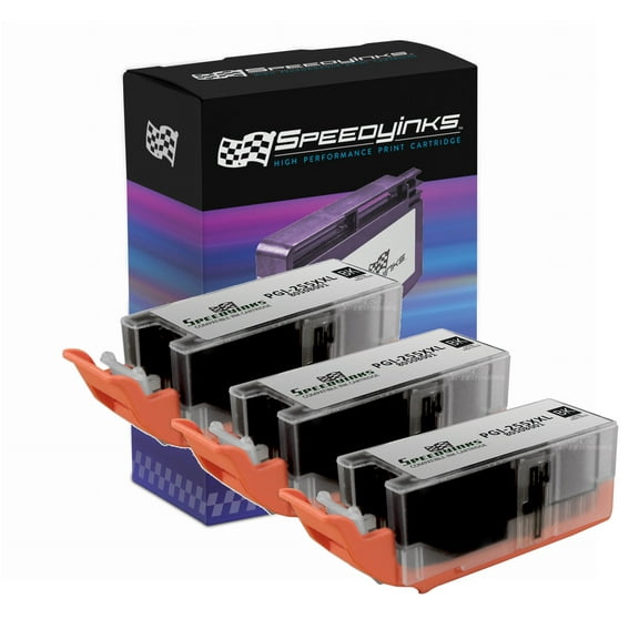 Speedy Compatible Cartridge Replacement for Canon PGI-255XXL Extra High-Yield (Black, 3-Pack)