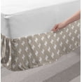 thumbnail image 2 of Cactus Bed Skirt, Simplistic Pattern of Exotic Prickle Plant Scribble Detail, Elastic Bedskirt Dust Ruffle Wrap Around for Bedding Decor, 4 Sizes, Pale Mauve Taupe White, by Ambesonne, 2 of 2