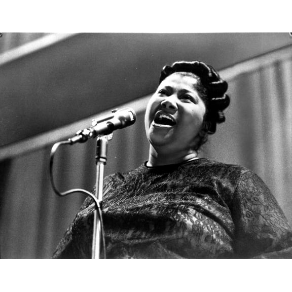 Mahalia Jackson singing in Classic Photo Print (24 x 30)