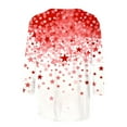 thumbnail image 5 of Stamzod Women's Fashion Christmas Oversized Graphic Tees Holiday 3/4 Length Sleeve Womens Tops Xmas Festival Blouses for Women Multicolor W XXXXXL, 5 of 5