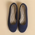 thumbnail image 1 of Zapatos planos de tejido de mujeres zapatos de vestir de punta redonda Slip On Walking Flats Zapatos Bajo Cedición para la oficina de oficina casual elegante Boda, 1 of 6