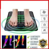 EMS Foot Massager Mat, Electric Muscle Stimulator with 6 Modes, Portable Foldable Design, USB Rechargeable, for Feet and Leg Relaxation at Home & Travel