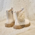 thumbnail image 5 of Girls Short Boots Fall Winter Versatile Stylish Cute Floral Girl Boots, 5 of 7