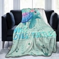 thumbnail image 2 of Sea Turtle Blanket Gifts for Kids Adults Just a Girl Who Loves Turtles Soft Warm Lightweight Cozy Beach Ocean Animal Blue Throw Blankets for Bed Living Room Sofa Couch Decor 50x60in, 2 of 6