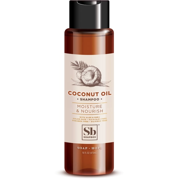 Soapbox Shampoo - Coconut Oil - 16 oz. (Pack of 2)