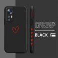 thumbnail image 3 of Case For Xiaomi 13 12 12S 11 11T 10 10S 9 9SE 8 8SE Pro Ultra Lite Colour Simple Liquid Silicone Case Simple Lover Line Art, 3 of 5