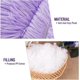 thumbnail image 3 of Round Dog Bed for Cat Puppy Pet Soft Plush Sofa Cushion Puppy Sleeping Nest Purple M-60cm, 3 of 5