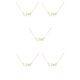thumbnail image 2 of Guardurnaity Doce signos del zodiaco encanto constelaciones amistad collar creativo cómodo con tarjeta de visualización colgante Libra oro libra oro 5Conjunto, 2 of 6