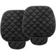 thumbnail image 1 of nda de asiento, paquete de 2 protectores de asiento delantero, cojín universal para la mayoría de vehículos, SUV, comodidad suave, accesorios interiores del coche para hombres y mujeres (negro), 1 of 5