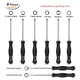 thumbnail image 2 of Kit de mantenimiento esencial para carburador, destornillador estriado para motor de 2 tiempos, herramientas niqueladas con agarre ergonómico, para uso doméstico y profesional, 8 piezas + herramienta, 2 of 8