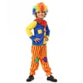 thumbnail image 4 of Disfraz de payaso de circo para niños, mono con peluca, ropa de actuación para niños, peluca, mono de fiesta de cumpleaños para bebés, disfraz de Halloween, 4 of 5