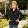 thumbnail image 7 of Cethrio Girls Waterproof Jackets, Long Sleeve Lightweight Outdoor Zip up Girls Windbreakers Black Size 5-6 T, 7 of 7