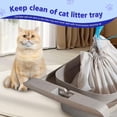 thumbnail image 4 of 120 Count Cat Litter Box Bags for NeakasaM1 and Petpivot Autoscooper 11/12 Self-Cleaning Cat Litter Boxes, Extra Thick Heavy Duty Liners Replacement, Unscented, 27" x 13", Holds 22 lbs, 4 of 6
