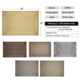 thumbnail image 3 of Home Vinyl Woven Placemats for Dining Table, 4 Pcs Rectangle PVC Placemats, 12"×18" Non-Slip Insulation Placemat Washable Table Mats for Dining Kitchen Restaurant Table –Coffee, 3 of 7