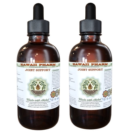 Joint Support Glycerite, Certified Organic and Wild Harvested Ginger, Turmeric, Yucca, Licorice Alcohol-Free Liquid Extract, Joint Support, Glycerite Herbal Supplement 2x2 oz