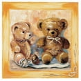 thumbnail image 2 of Withaar, Rian 26x26 Gold Ornate Wood Framed with Double Matting Museum Art Print Titled - Bears, 2 of 4