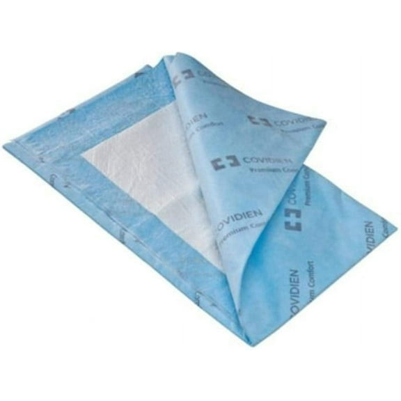 COVIDIEN P3036C Wings Quilted Premium Comfort Underpads, 30" x 36" Size, Blue (Pack of 40)