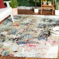 thumbnail image 2 of SAFAVIEH Barbados Bryon Abstract Indoor/Outdoor Area Rug, Green Ivory/Black Rust, 8' x 10'5", 2 of 11