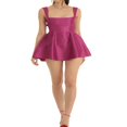 thumbnail image 4 of Women Sleeveless Mini Backless Dress Spaghetti Strap A Line Cocktail Dresses, 4 of 5