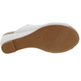 thumbnail image 4 of Bellini Whit Womens Open Toe Comfort Wedge Sandal 8 Wide White Smooth, 4 of 5