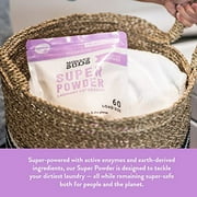Mollys Suds Super Powder Detergent | Natural Extra Strength Laundry Soap, Stain Fighting & Safe for Sensitive Skin | Earth Derived Ingredients | Lavender Scented, 60 Loads