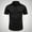 Black, variant on ZZwxWA Mens Short Sleeve Shirt Single Breasted Wedding Party Casual Solid Color Button-Down Shirts Business Slim Fit Lapel Formal Shirt