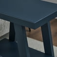 thumbnail image 4 of Roundhill Furniture Athens Contemporary Wood Shelf Side Table in Navy Blue, 4 of 7