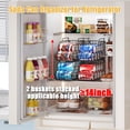 thumbnail image 4 of Baxikayon 4-Pack Stackable Can Organizer with Handles, Foldable Wire Soda & Canned Food Storage Rack for Kitchen Pantry Cabinet, Black, 4 of 10