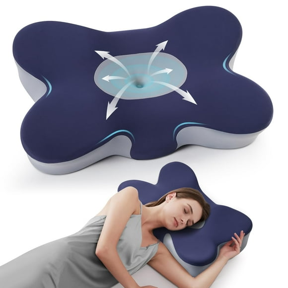 FAIORD Cervical Neck Pillow for Pain Relief, Cooling Excellent Support Side Sleeper Pillow for Adults, Ergonomic Memory Foam Pillows for Sleeping, Contour