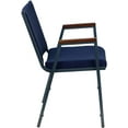 thumbnail image 4 of YouLLin HERCULES Series Heavy Duty Navy Blue Dot Fabric Stack Chair with Arms and Ganging Bracket, 4 of 9